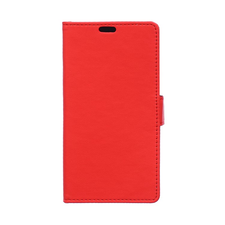 Wallet Leather Stand Case Cover for Huawei P9 - Red-1