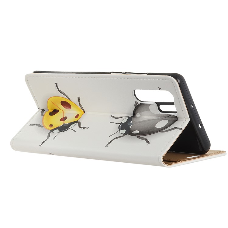Pattern Printing PU Leather Wallet Stand Flip Cover for Huawei P30 Pro - Insects-4