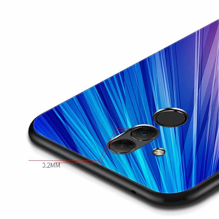NXE Pattern Printing TPU Phone Case for Huawei Mate 20 Lite - Blue / Purple-4