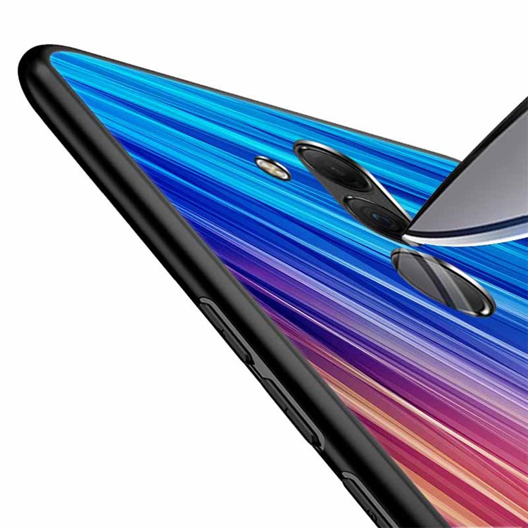 NXE Pattern Printing TPU Phone Case for Huawei Mate 20 Lite - Blue / Purple-5