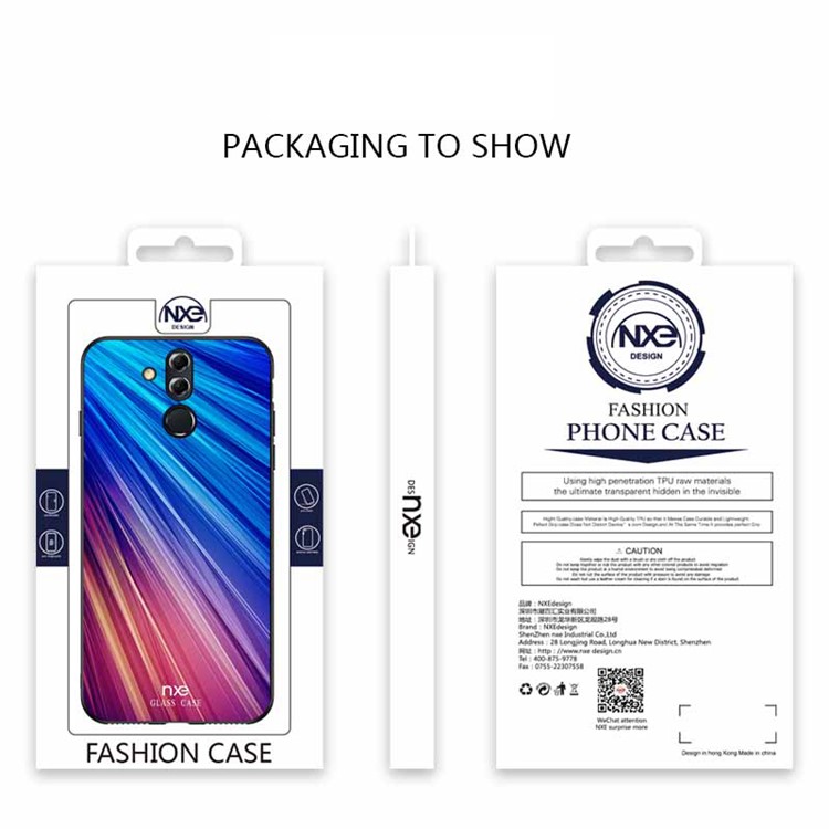NXE Pattern Printing TPU Phone Case for Huawei Mate 20 Lite - Blue / Purple-6