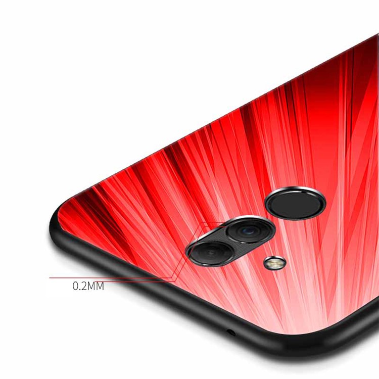 NXE Pattern Printing TPU Phone Case for Huawei Mate 20 Lite - Red-4