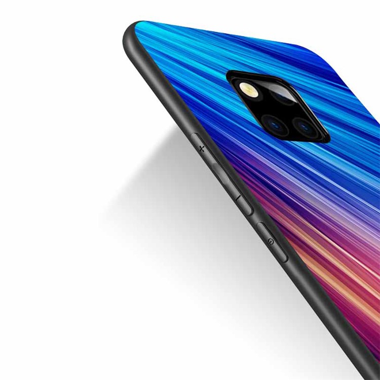 NXE Pattern Printing TPU Phone Cover for Huawei Mate 20 Pro - Blue / Purple-3