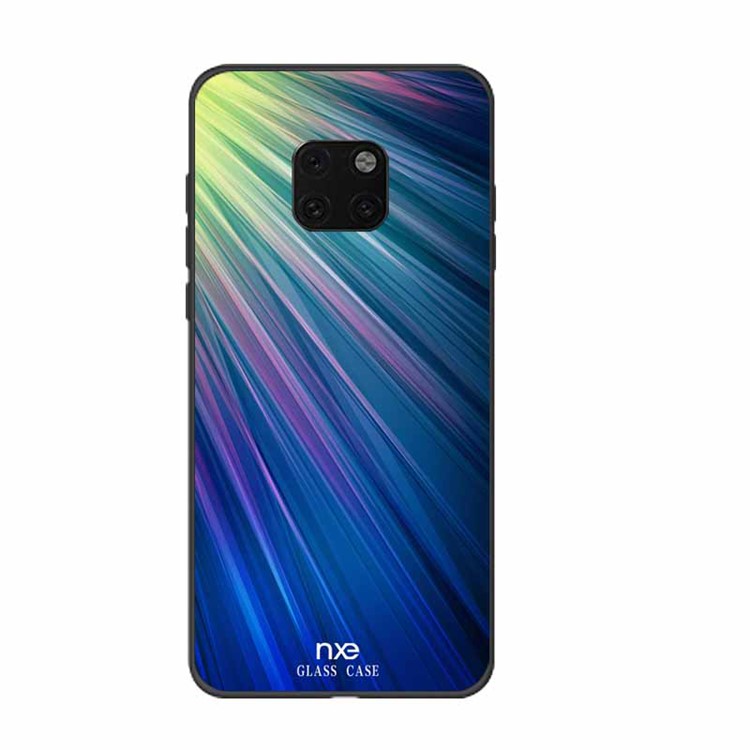 NXE Pattern Printing TPU Phone Cover for Huawei Mate 20 Pro - Green / Blue-1