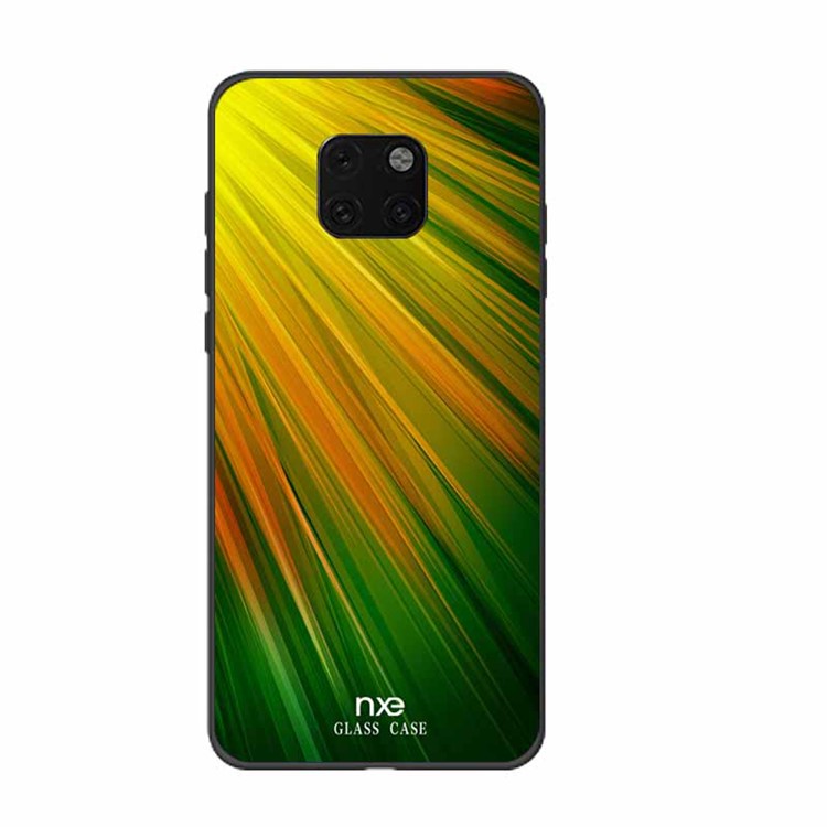 NXE Pattern Printing TPU Phone Cover for Huawei Mate 20 Pro - Yellow / Green-1