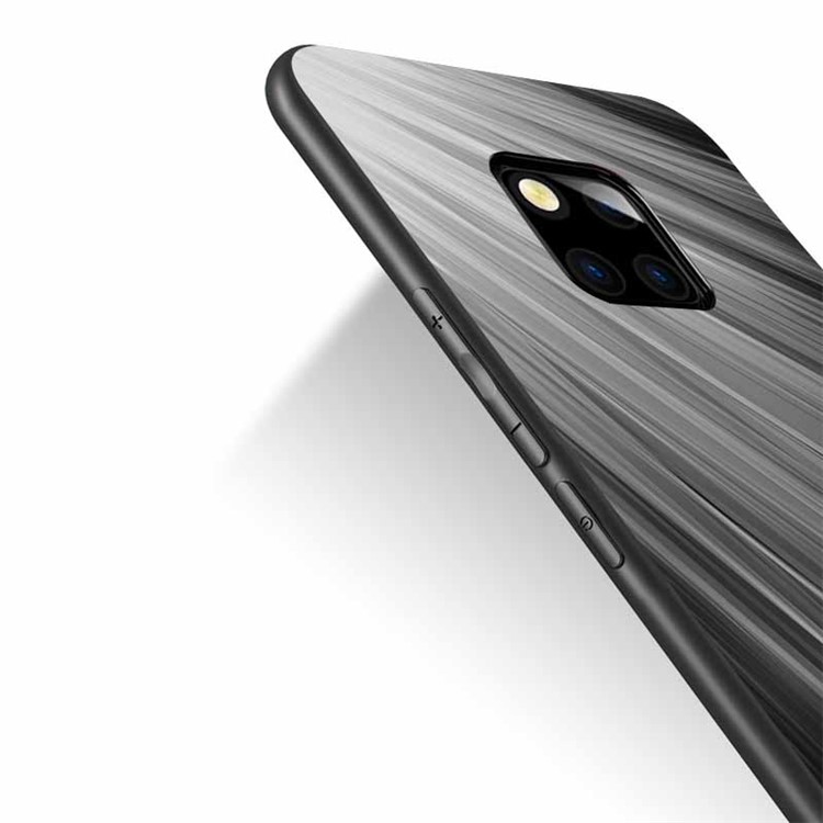 NXE Pattern Printing TPU Phone Cover for Huawei Mate 20 Pro - White / Black-3
