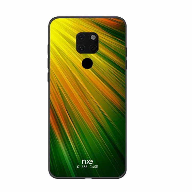 NXE Pattern Printing TPU Mobile Phone Case Shell for Huawei Mate 20 - Yellow / Green-1