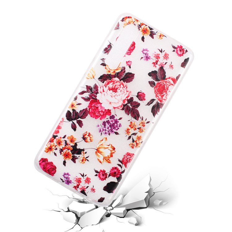 For Huawei P30 Pattern Printing Soft TPU Phone Shell - Blooming Flower-1