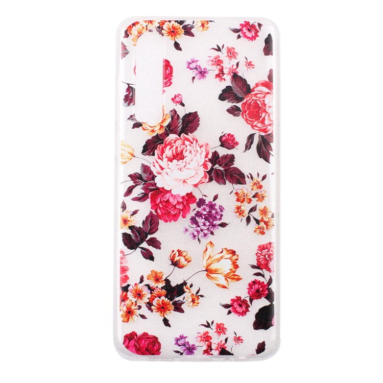 For Huawei P30 Pattern Printing Soft TPU Phone Shell - Blooming Flower-2