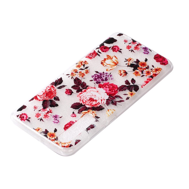 For Huawei P30 Pattern Printing Soft TPU Phone Shell - Blooming Flower-4
