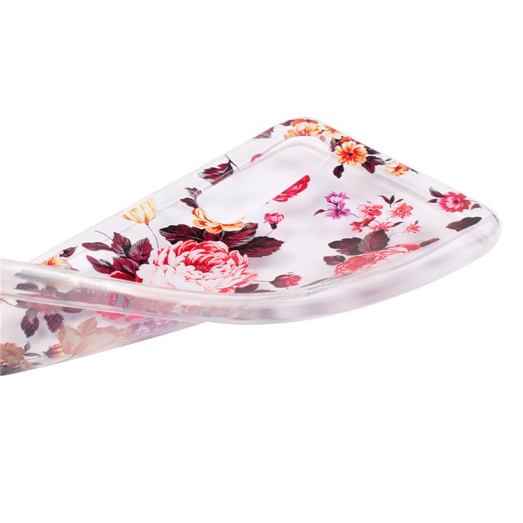 For Huawei P30 Pattern Printing Soft TPU Phone Shell - Blooming Flower-5