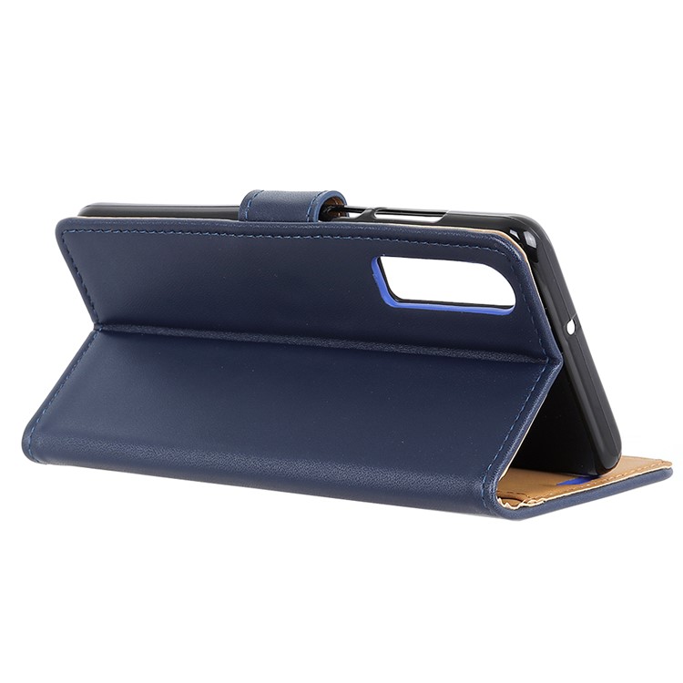 Wallet Stand Leather Magnetic Protector Case for Huawei P30 - Blue-3