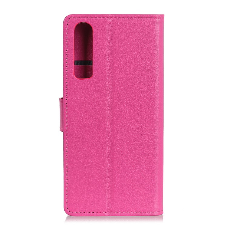 Litchi Texture Leather Magnetic Mobile Case for Huawei P30 - Rose-4