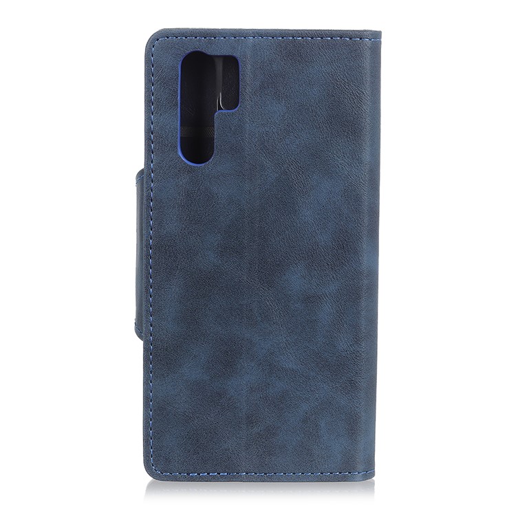 Portefeuille En Cuir PU Couverture De Téléphone Mobile Pour Huawei P30 Pro - Bleu-6
