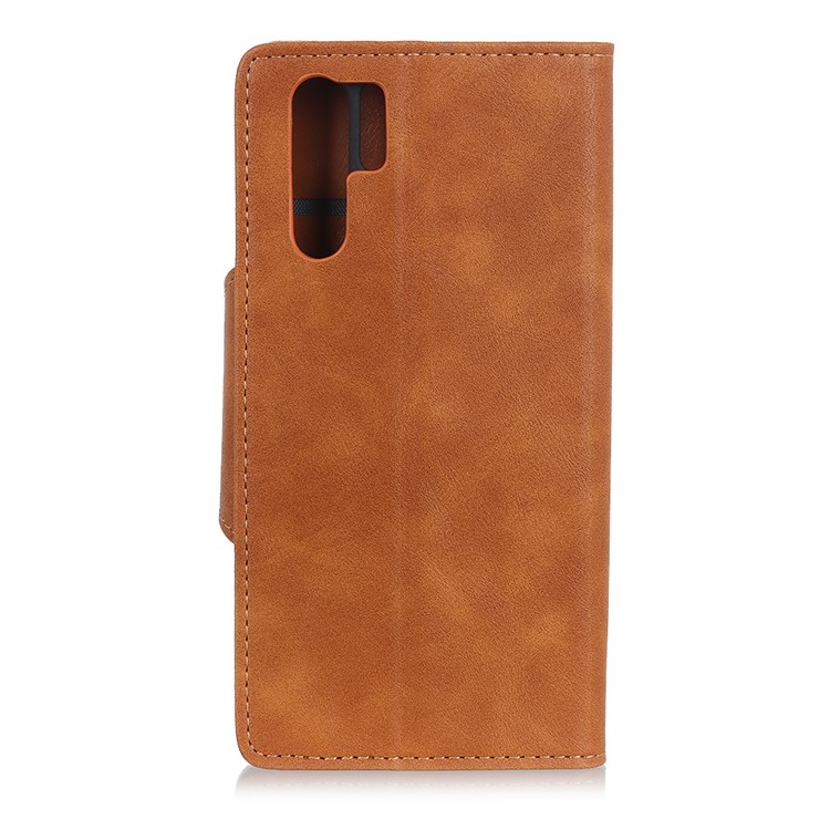 PU Leather Flip Stand Phone Casing for Huawei P30 Pro - Brown-6