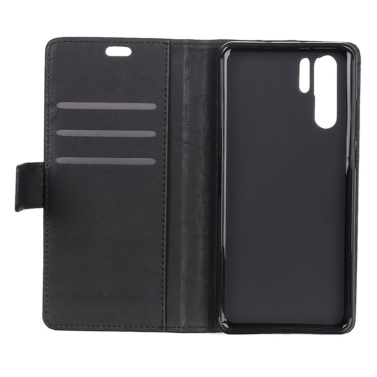 Retro Style Leder Brieftasche Gehäuse Für Huawei P30 Pro - Schwarz-7