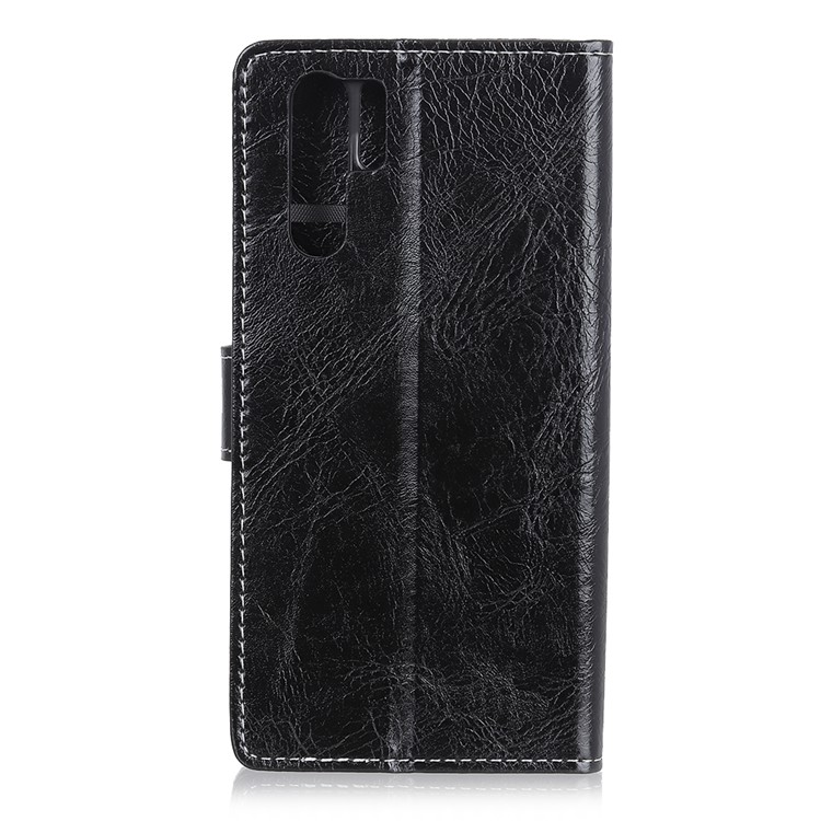 Crazy Horse Texture PU Leather Magnetic Stand Wallet Phone Casing for Huawei P30 Pro - Black-2