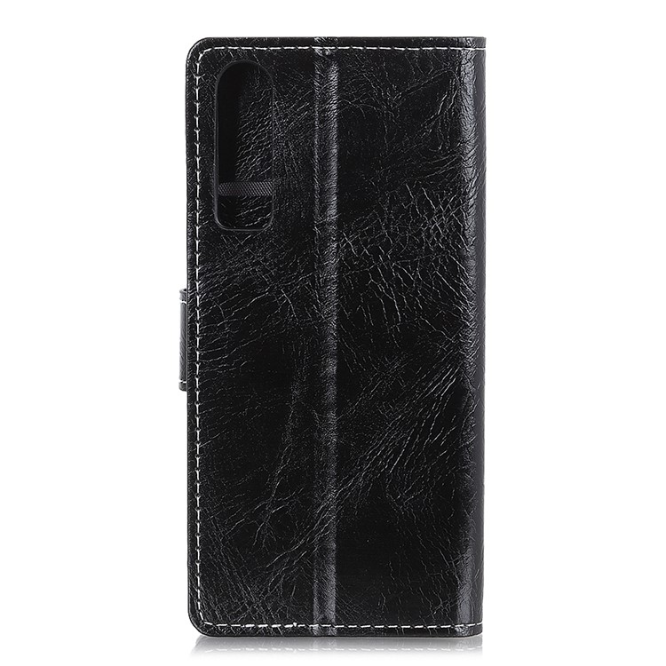 Crazy Horse Texture PU Leather Magnetic Stand Wallet Phone Casing for Huawei P30 - Black-2