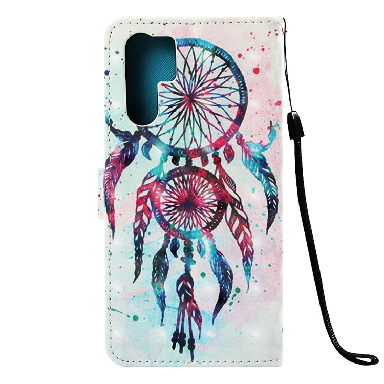 Pattern Printing Light Spot Decor Stand Leather Wallet Flip Cover for Huawei P30 Pro - Colorized Dream Catcher-3