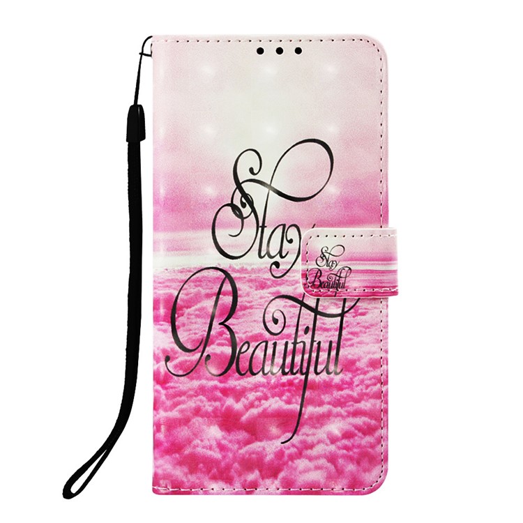 Pattern Printing Light Spot Decor Stand Leather Wallet Shell for Huawei P30 - Stay Beautiful-2