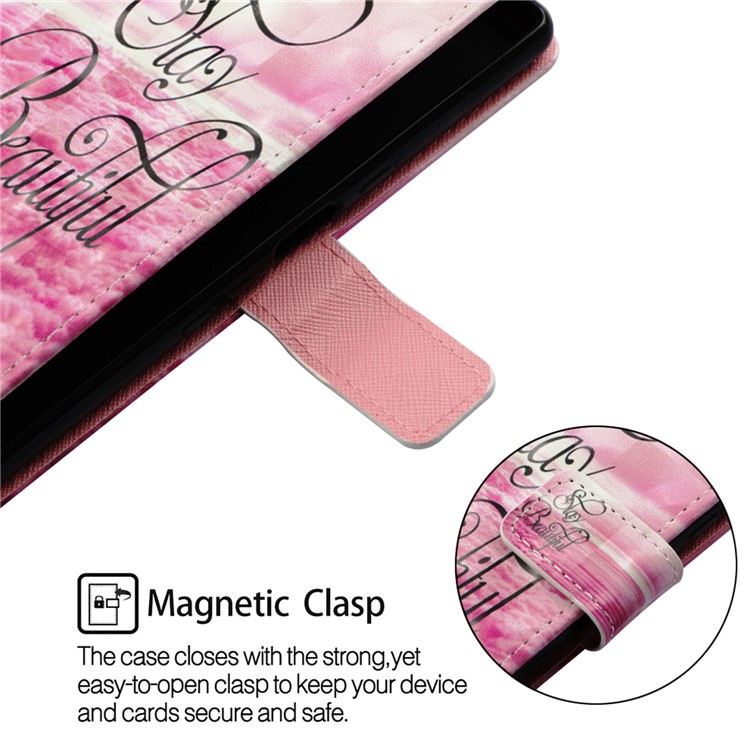 Pattern Printing Light Spot Decor Stand Leather Wallet Shell for Huawei P30 - Stay Beautiful-7