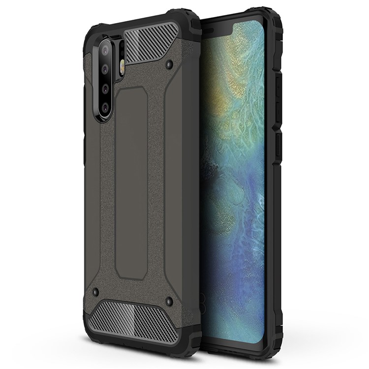 Armor Guard Plastic + TPU Hybrid Cover for Huawei P30 Pro - Coffee-1