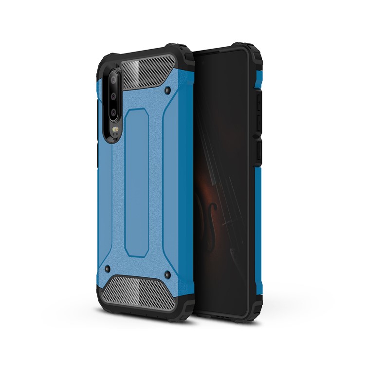 Armor Guard Plastic + TPU Hybrid Protective Case for Huawei P30 - Baby Blue-1