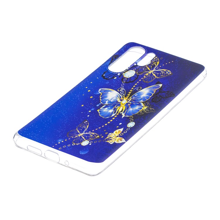 Pattern Printing TPU Mobile Phone Case for Huawei P30 Pro - Butterfly Pattern-3