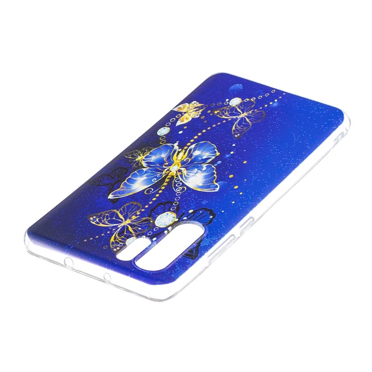 Pattern Printing TPU Mobile Phone Case for Huawei P30 Pro - Butterfly Pattern-4
