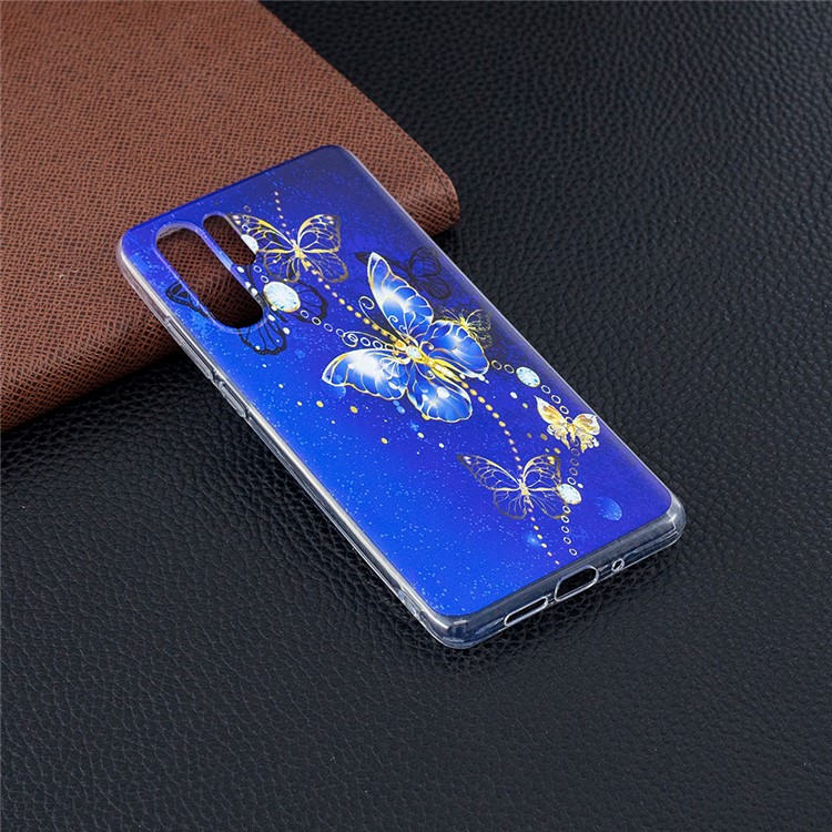 Pattern Printing TPU Mobile Phone Case for Huawei P30 Pro - Butterfly Pattern-6