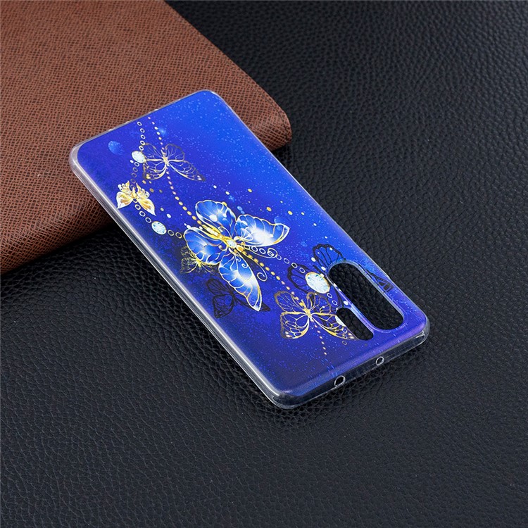 Pattern Printing TPU Mobile Phone Case for Huawei P30 Pro - Butterfly Pattern-7