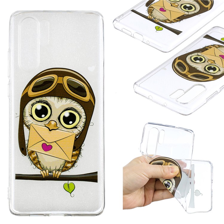 Pattern Printing TPU Case Accessory for Huawei P30 Pro - Owl Pattern-1