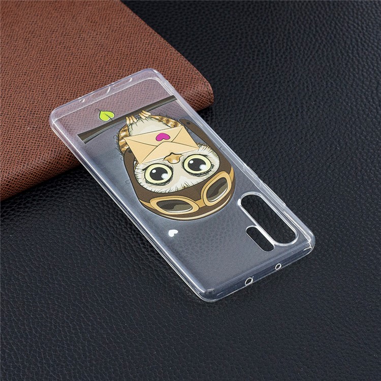 Pattern Printing TPU Case Accessory for Huawei P30 Pro - Owl Pattern-7