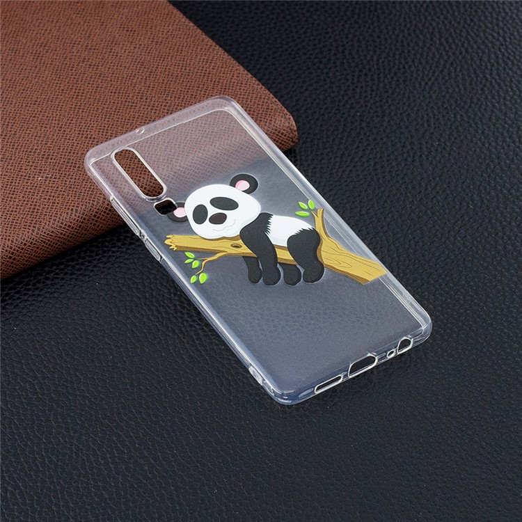 Pattern Printing Soft TPU Protective Case for Huawei P30 - Panda on Branch-6