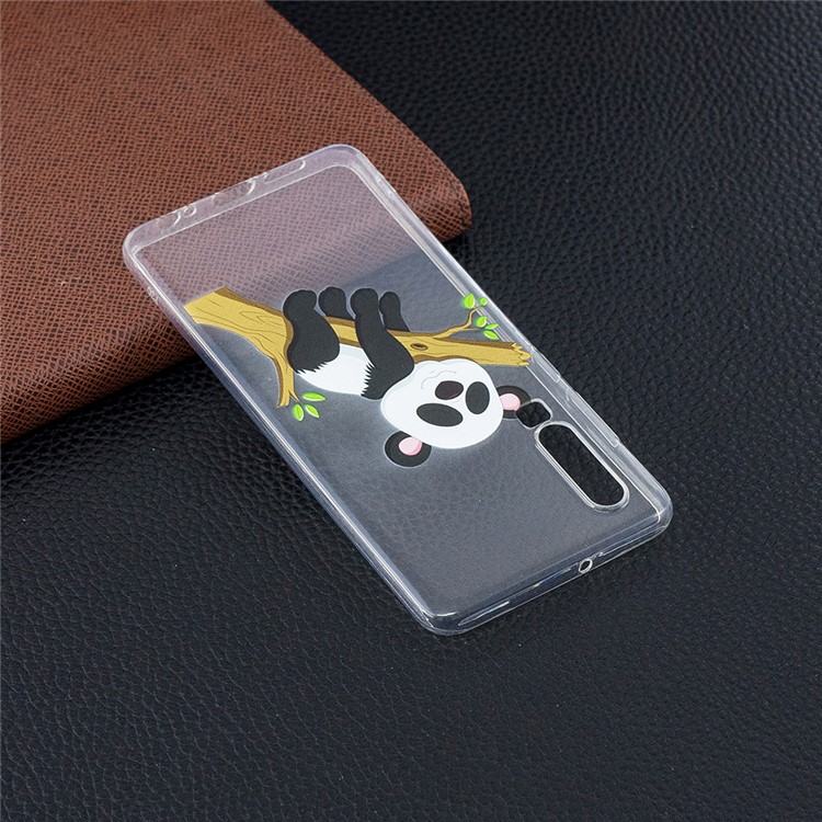 Pattern Printing Soft TPU Protective Case for Huawei P30 - Panda on Branch-7