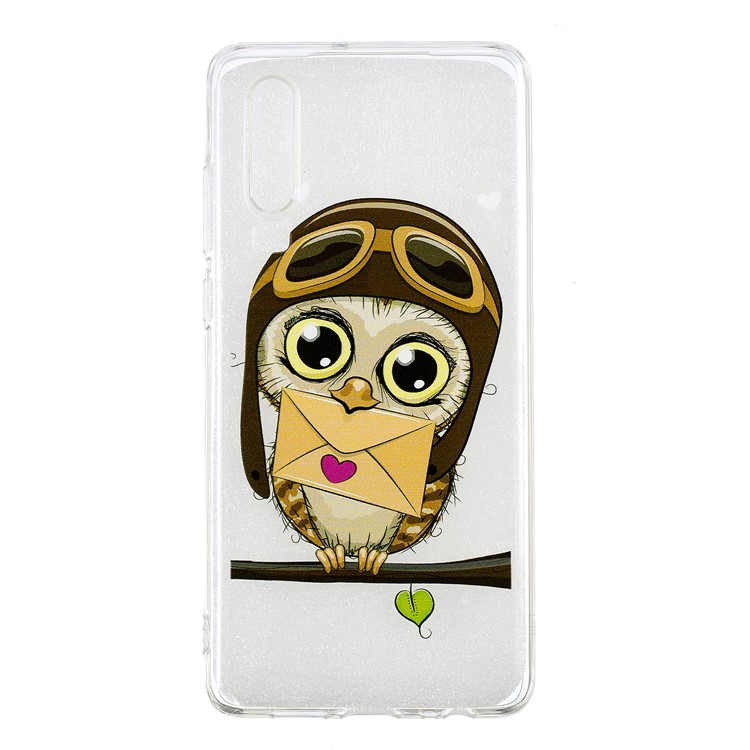 Pattern Printing Soft TPU Protective Cover for Huawei P30 - Cute Owl-2