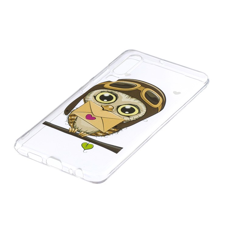 Pattern Printing Soft TPU Protective Cover for Huawei P30 - Cute Owl-3