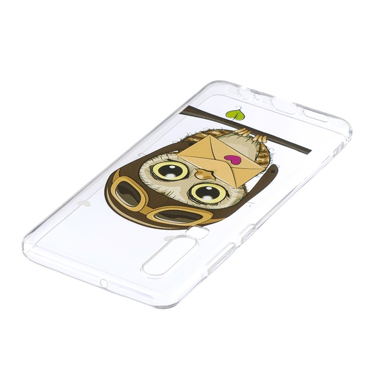 Pattern Printing Soft TPU Protective Cover for Huawei P30 - Cute Owl-4