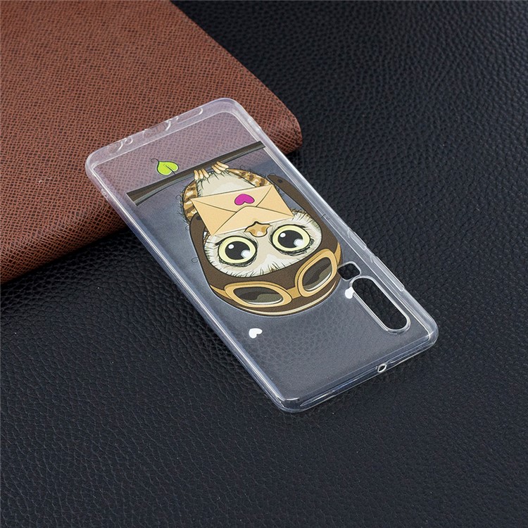 Pattern Printing Soft TPU Protective Cover for Huawei P30 - Cute Owl-7
