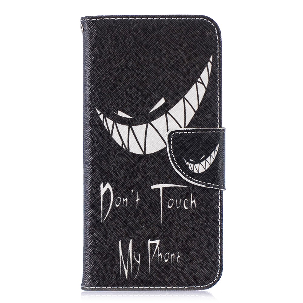 Padrão De Impressão PU Couro Flip Case Para Huawei P Inteligente (2019) / Honrar 10 Lite - Não Toque No Meu Telefone-2