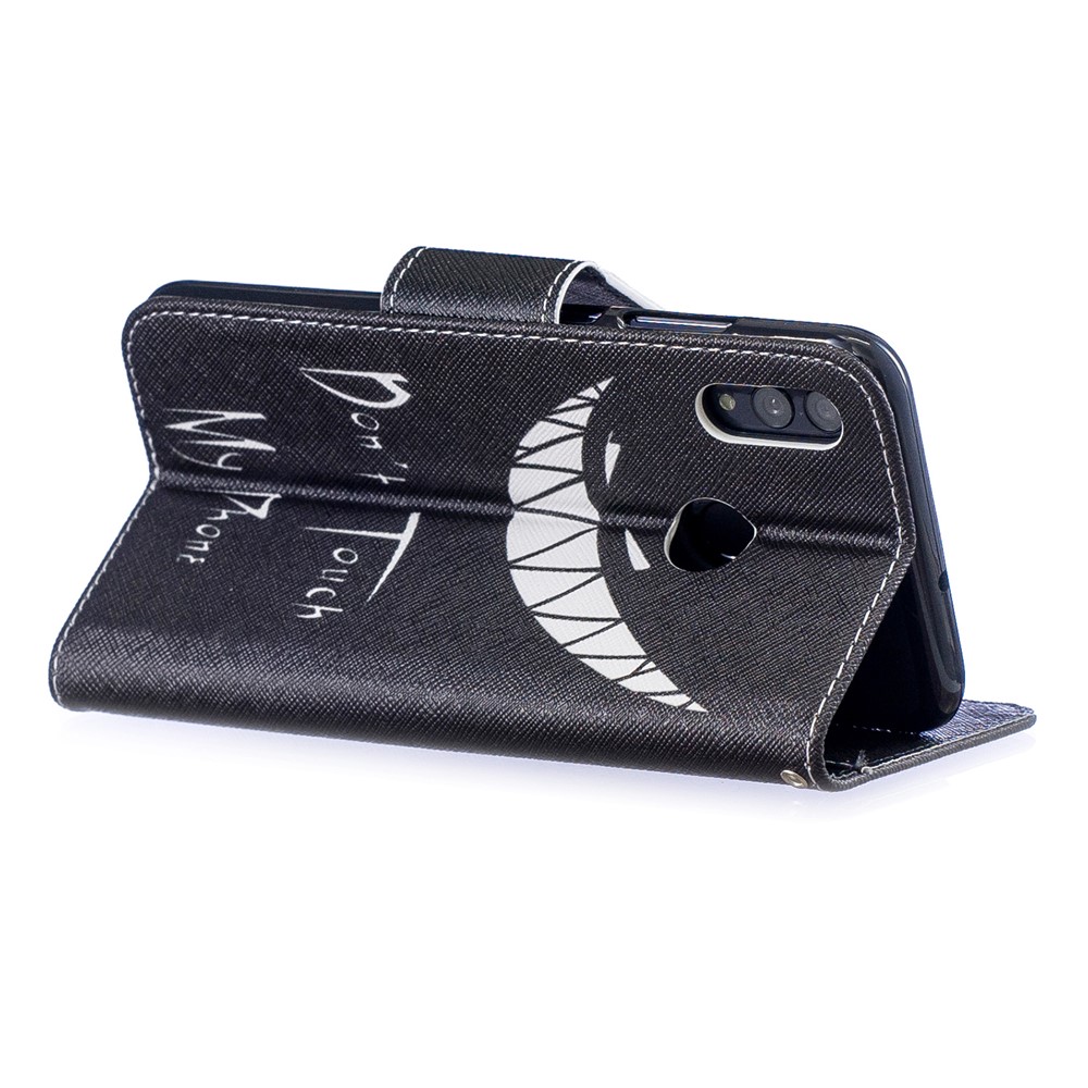 Padrão De Impressão PU Couro Flip Case Para Huawei P Inteligente (2019) / Honrar 10 Lite - Não Toque No Meu Telefone-4
