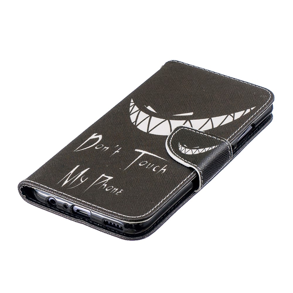 Padrão De Impressão PU Couro Flip Case Para Huawei P Inteligente (2019) / Honrar 10 Lite - Não Toque No Meu Telefone-6
