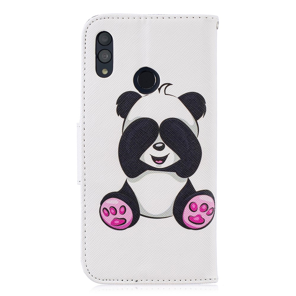 Pattern Printing Wallet Leather Protection Case for Huawei Honor 10 Lite / P Smart (2019) - Cute Panda-3