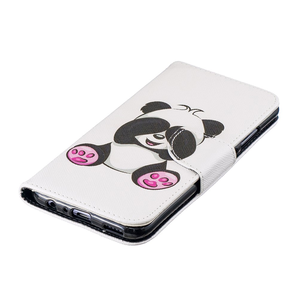 Pattern Printing Wallet Leather Protection Case for Huawei Honor 10 Lite / P Smart (2019) - Cute Panda-6