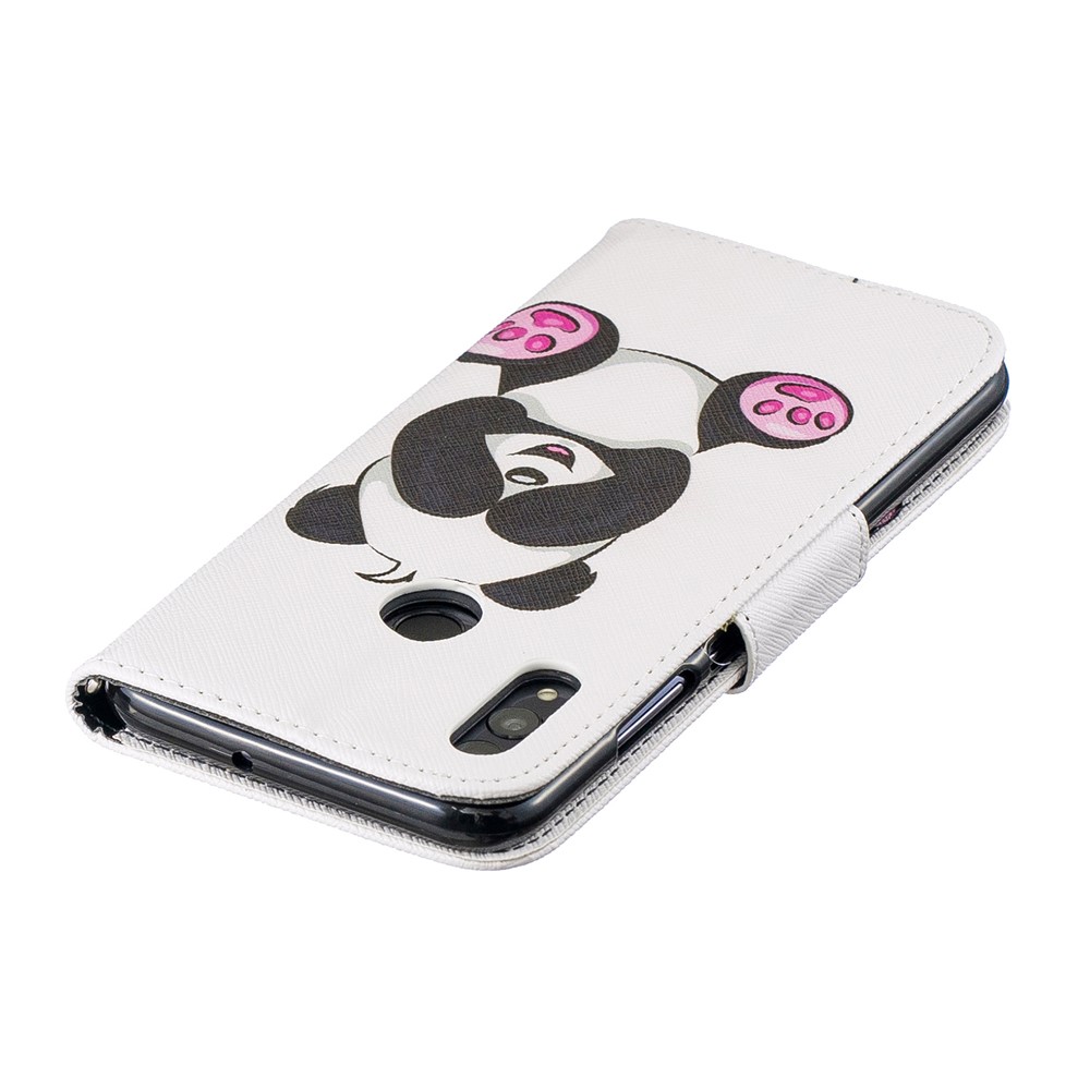 Pattern Printing Wallet Leather Protection Case for Huawei Honor 10 Lite / P Smart (2019) - Cute Panda-7