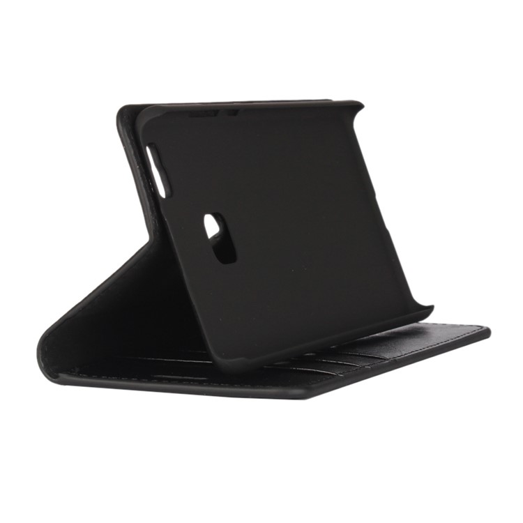 Crazy Horse Wallet Stand Genuine Leather Case for Huawei P9 Lite - Black-2