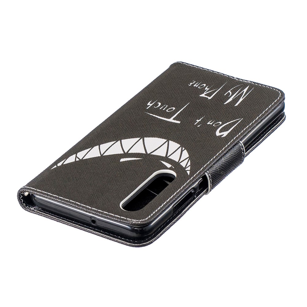 Pattern Printing PU Leather Card Holder Cell Phone Cover for Huawei P30 - Do not Touch My Phone-7