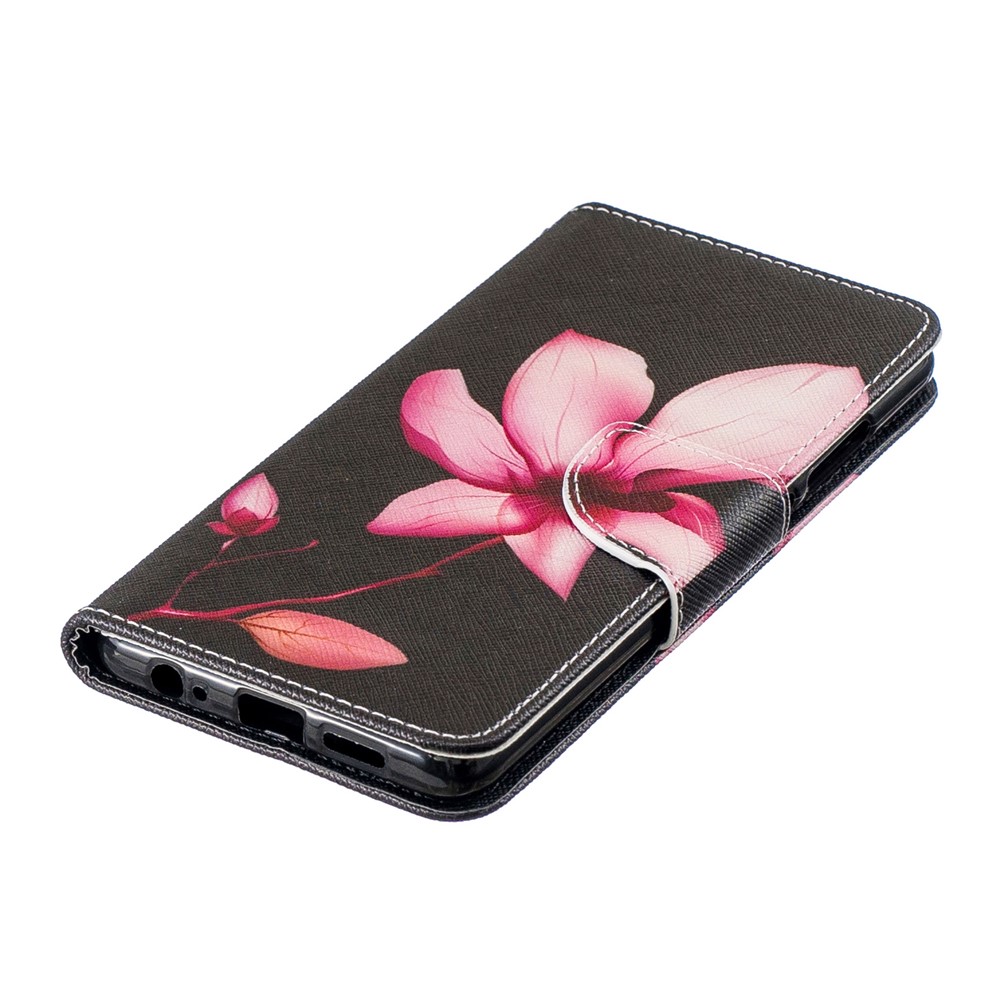 Impresión de Patrones PU Protección de Cuero Con Cáscara Para Huawei P30 - Patrón de Flores-6