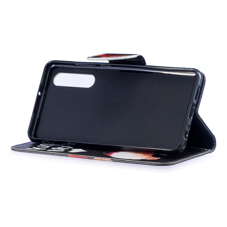 Pattern Printing Card Holder Leather Cover Case for Huawei P30 - Kiss My Ass-5