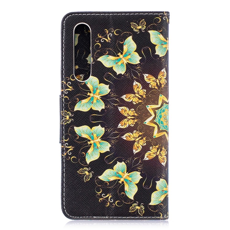 Estampa Padrão De Couro Estojo De Couro Com Suporte Para Cartão Para Huawei P30 - Borboletas Coloridas-3